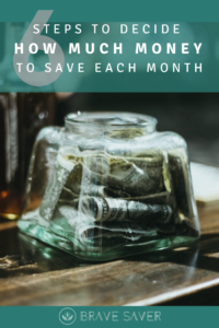 How Much Of Your Income Should You Save Every Month? Brave Saver