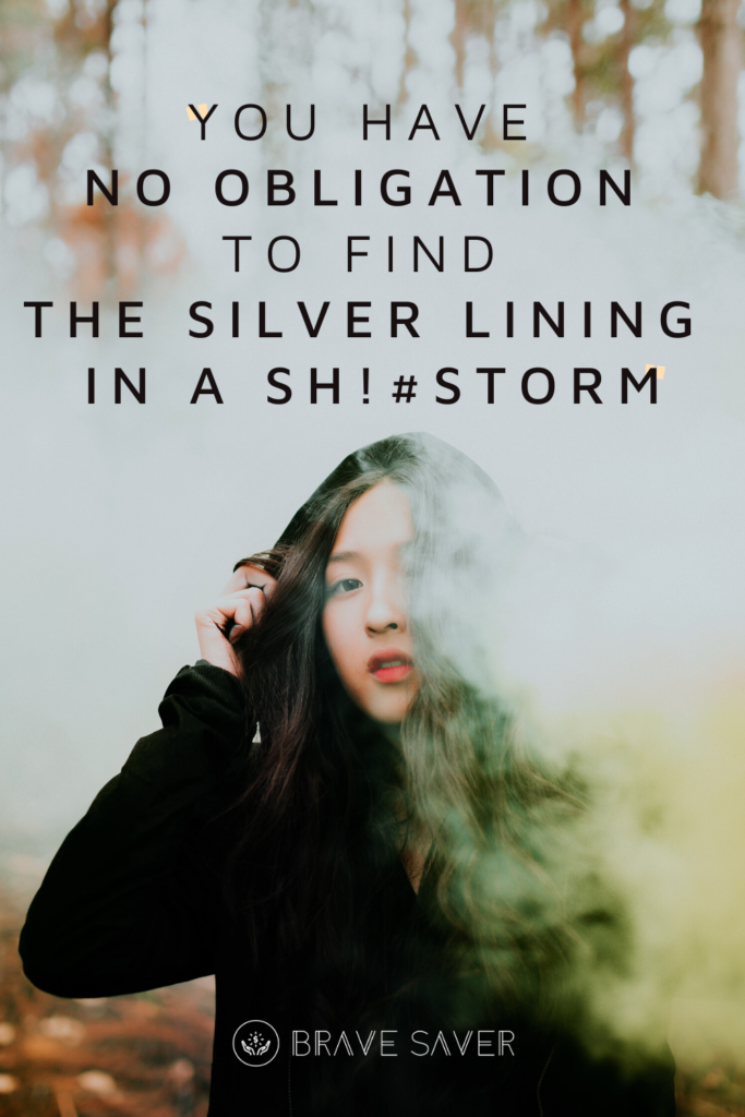 You Don't Have to Find a Silver Lining to a Shitstorm - Brave Saver